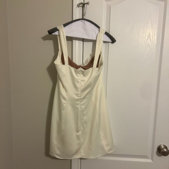 Adriana Lace Inset Satin Minidress- Fits like a Medium! - Picture 3 of 4